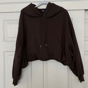 GAP Heavyweight French Terry Crop Bubble Hoodie